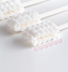 Bâtonnets de brosse à dents en gaze jetables et sûrs pour bébés, pour le nettoyage de la langue et des dents des nourrissons - Product Image 2