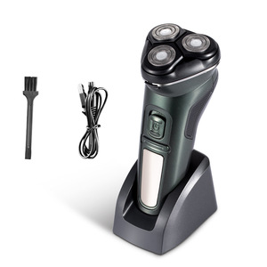 Afeitadora Eléctrica Recargable USB para Hombre, Triple Cuchilla, Lavable, Resistente al Agua IPX7, Portátil - Product Image 1