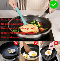 Ensemble de spatules en silicone de qualité alimentaire, ensemble de racloirs de pâtisserie résistants à la chaleur avec poignées ergonomiques pour la fabrication de gâteaux et de pâtisseries