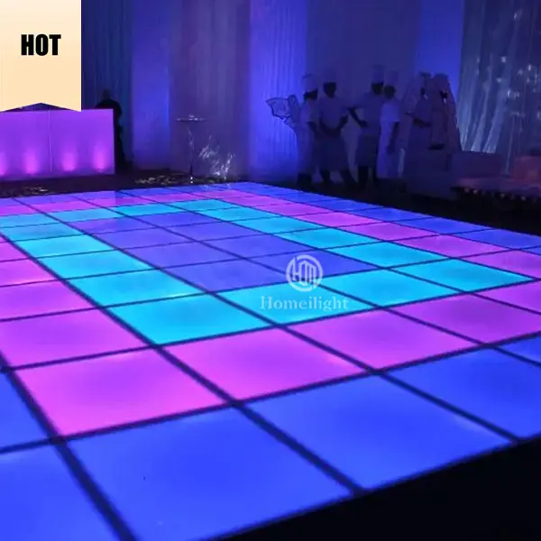 LED DJ tarzı ayna dans pisti için BAR/disko gece lambası müzik çalma Pub sahne boyama Led dans pisti