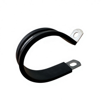 Collier de serrage en acier inoxydable avec doublure en caoutchouc EPDM, amorti, 12mm 15mm 20mm, trou de fixation M6 pour câble, fil, tuyau, tube
