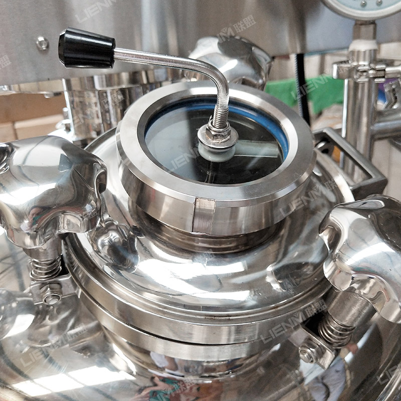 Гомогенизирующий вакуумный эмульгирующий блендер LIENM 200l, миксер для производства косметических лосьонов