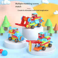 CB-51 12-en-1 grande taille ABS bricolage tige apprentissage blocs de construction début Simple Machines ingénierie briques 117 pièces enfants ensemble
