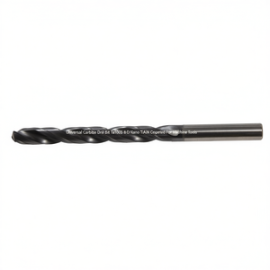 Universal Carbide <b>Drill</b> Bit Ta1005 8xD Nano TiAlN Coated For Machine Tools - Product Image 2