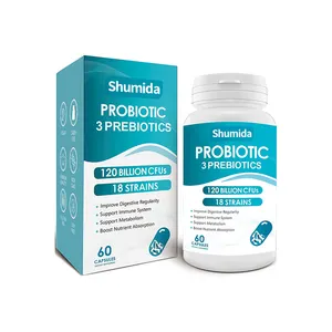 소화 다 균주를 승진시키십시오 보충교재 유산균 Rhamnosus 소화 건강을 위한 120 억 CFU Probiotics 캡슐