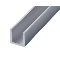 Profilé en U en aluminium sur mesure pour porte de douche sans cadre, verre de 6 à 12 mm
