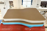 Matelas de camping gonflable portable et pliable pour voiture, en tissu Drop Stitch, pour SUV, gonflage rapide