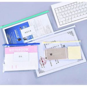 Hot Sale Top Quality Best Price 10pcs A4 Letter Size Reusable Pencil Bags Poly Zip <b>Envelopes</b> Plastic Files Zipper Folders - Product Image 2