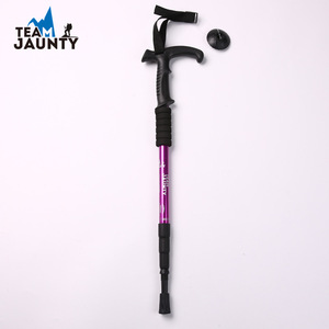 Bâton de randonnée Team Jaunty en alliage d'aluminium avec poignée en T et verrouillage interne pour la randonnée en extérieur - Product Image 5