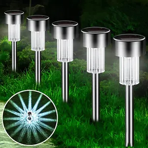 Solar Outdoor Lights Garden Lamp Solar Powered Waterproof Landscape Path Outdoor for Yard Backyard Lawn Patio Decorative