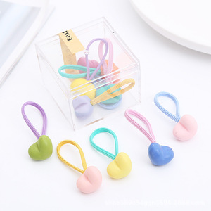 Fanyue Cute Girls' Hair Band Kids Hair Band <strong>Baby</strong> Hair Band Cheap <strong>Heart</strong> Bear Flower 10pcs One Box Scrunchies Elastic <strong>Headband</strong> - Product Image 2