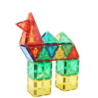150 Piezas de Bloques de Construcción Magnéticos ABS Transparentes, Juguete Educativo de Rompecabezas para Niños