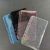 Pochettes de classement en PVC durables multicolores à 6 trous, intercalaires translucides scintillants pour carnets, agendas et organiseurs de documents de bureau