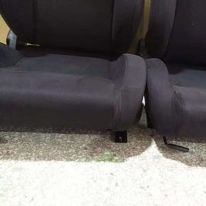 Спортивное сиденье из стекловолокна с откидывающейся спинкой BB7, черное + Универсальные бегунки x1Op - Product Image 2