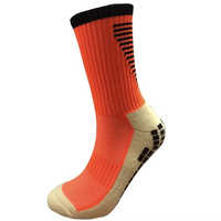 Chaussettes d'équipage athlétiques de football antidérapantes pour le sport Offre Spéciale Chaussettes de sport antidérapantes avec logo personnalisé et poignée de football