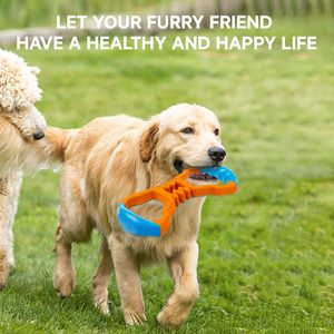 AFP-Juguete interactivo para perros de entrenamiento al aire libre, juguete para masticar, juego de tira y afloja, juguete para masticar mascotas con 2 asas, juguete de goma resistente y duradero para perros - Product Image 5