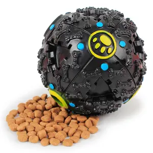 Squeaky Solid Rubber Ball Pet Brinquedos Mordida resistente Não-tóxico Dog Interactive Ball Filhotes Brinquedos para Cães Alimentador Bolas