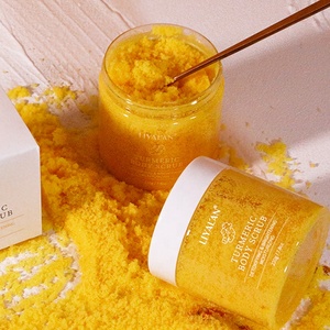 Tumeric Face <strong>Body</strong> Brightening Exfoliating Private Label Bodyscrub Organic Vitamin C Turmeric <strong>Scrub</strong> - Product Image 1