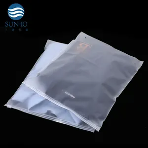 Custom Logo Self Sealing T Shirt Clothes Mailing Frosted Zip Lock Packaging Clothing Plastic Zipper Bags For Small Business
