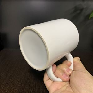 Tasses à eau en céramique blanches de qualité professionnelle, vierges pour sublimation, 11oz 330ml, en grès céramique enduit - Product Image 5