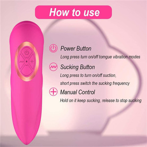 ของเล่นสำหรับผู้หญิง - เครื่องสั่นแบบดูดและเลีย ปรับความเร็วได้ ชาร์จผ่าน USB กันน้ำ ผลิตภัณฑ์สำหรับผู้ใหญ่เพื่อควา<span class=keywords><strong>ม</strong></span>สุขของผู้หญิง - Product Image 4