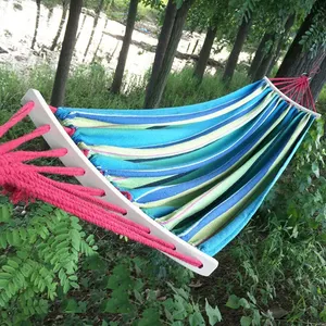 Columpio al aire libre colgante del árbol de lona impermeable sola carpa doble personalizado portátil plegable camping hamaca