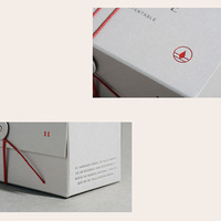 Boîte d'aromathérapie pour bougies en gros d'usine, boîte personnalisée avec fermeture à cordon et bouton, pelliculage mat, recyclable, couleur personnalisée