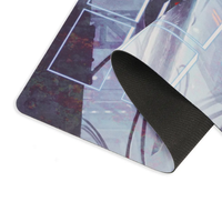 Tapis de souris pliable antidérapant et résistant à l'eau, motif dessin animé, base en caoutchouc, taille personnalisée, populaire pour la maison, le bureau et la salle de jeux