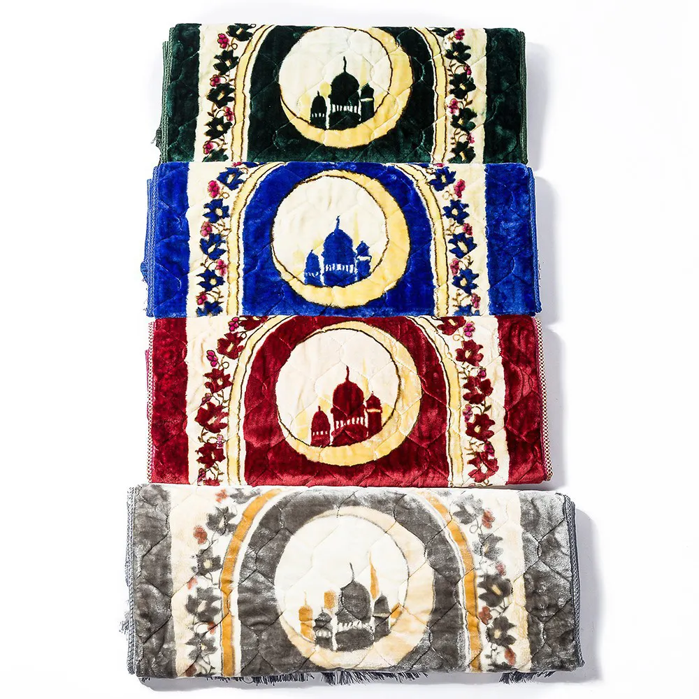New Pilgrimage Blanket Hui Thick Carpet Islamic Muslim Prayer Mat Prayer Rug Carpet Portable Islamic Praying Mat