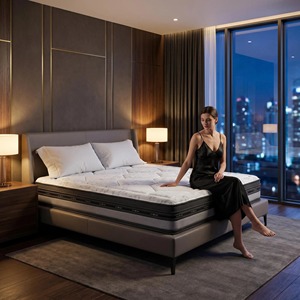 Custom Sized Contemporary Hybrid Mattress Medium Firm Pillow Top Fabric Cover 30cm Thickness Bedroom Furniture - Product Image 1