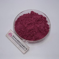 Gefreeze-droogd frambozenpoeder, natuurlijk fruitpoeder, frambozen-sappoeder voor dranken, bakkerij, desserts en supplementen