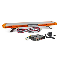 Barre lumineuse ultra-mince, nouvelle barre lumineuse LED ultra-fine haute puissance, barre lumineuse d'avertissement pour ambulance avec haut-parleur