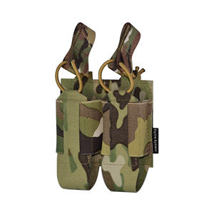 डबल 9 मिमी मैग लोचदार पाउच बैग 0.22 छोटी पत्रिका स्ग सामरिक गियर मोडल संगत आउटडोर शिकार वाइकिंग - Product Image 2