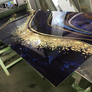 Lámina De Plástico Recubierto De Uv Planchas De Mármol <span class=keywords><strong>Pvc</strong></span> Panel De Pared Tipo Mármol Spc Panel - Product Image 1