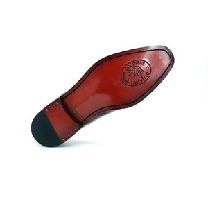 Chaussures en cuir rouge vin de haute qualité pour hommes, chaussures habillées formelles à lacets pour soirée et mariage - Product Image 6