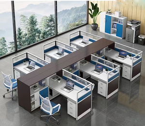 โต๊ะทำงานสำนักงานแบบโมดูลาร์ OEM รุ่นขายดีที่สุด 6 ช่องทำงาน MG-W2031 โต๊ะทำงานแบบโมดูลาร์ OEM MG-W2031 MG-W2031 - Product Image 3