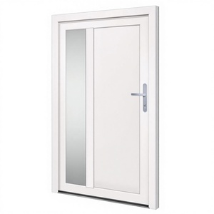 <span class=keywords><strong>Porte</strong></span> d'entrée à ouverture latérale en PVC blanc VidaXL 98x200 cm Design postmoderne - Product Image 1