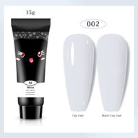 Kit d'extension de gel poly professionnel 12 couleurs : Ensemble complet de gel de construction UV pour l'art des ongles et les manucures DIY
