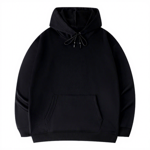 Sudadera con Capucha Roja para Hombre, Corte Holgado, Informal, Tejida, Color Sólido, con Bolsillo, Manga Larga, para Otoño 2027 - Product Image 4