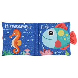 Libro Sensoriale in Stoffa Personalizzato OEM ODM con Nuovo Design per l'Apprendimento Precoce delle Creature Marine - Product Image 5