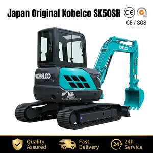 Mini-excavatrice Kobelco SK50SR 5T d'occasion de haute qualité à balayage zéro pour l'aménagement paysager - Product Image 2