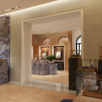 Sundo High End Retail Store, présentoirs à bijoux portables en bois de style unique pour les salons professionnels, articles de présentation de bijoux