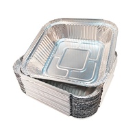 Récipient alimentaire carré jetable en plastique PE moule à pain en aluminium pour la cuisson du pain moule à emporter carré jetable en aluminium pour la cuisson