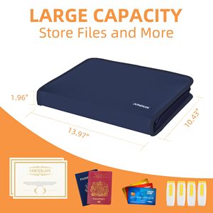 Yihuaxing 12 túi thư mục có thể mở rộng thư mục giấy nhiều túi để giữ thư A4 biên lai tài liệu-Sản phẩm nộp hồ sơ - Product Image 5