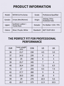 Chaussures <span class=keywords><strong>de</strong></span> <span class=keywords><strong>tennis</strong></span> <span class=keywords><strong>de</strong></span> <span class=keywords><strong>table</strong></span> légères RXTON 5 avec plaque en carbone intégrée, amortissantes, tige en maille respirante et système <span class=keywords><strong>de</strong></span> laçage rapide Twist-Knob - Product Image 6
