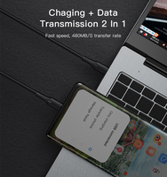 CA100 60W (20V/3A) Câble de chargeur USB de type C à charge rapide Cordon tressé en nylon Câble type-c à type-c
