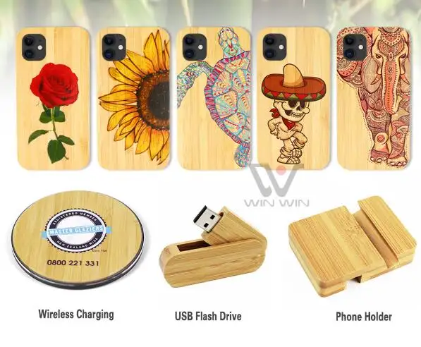 2023 prodotti caldi Custom Logo incisione Laser legno + custodia per telefono cellulare PC per iPhone XS Max