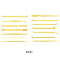 Ensemble d'outils de sculpture en argile plastique personnalisé de 14 pièces, outils d'artisanat en céramique, OEM ODM, étiquette privée, vente en gros