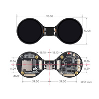 ESP32-S3 1.28 inci Layar LCD Bulat Ganda AIoT Development Board dengan Layar IPS Ganda 1.28 inci Resolusi 240 * 240 Dual-core