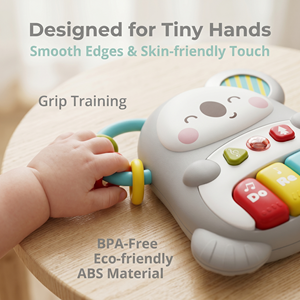 Jouet musical pour bébé, clavier de <span class=keywords><strong>piano</strong></span> en plastique, 18+ mois, 8 gammes, hochet éducatif pour l'apprentissage des tout-petits, cadeau - Product Image 1